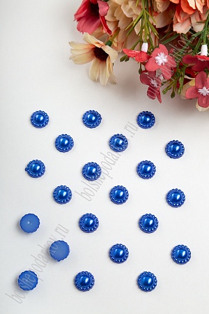 Полубусины &quot;Цветочек&quot; 12 мм, SF-430/SF-1462 (50 гр) синий №134