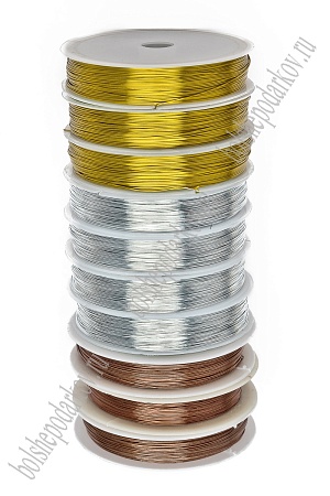 Проволока 0,4 мм*40 м (10 шт) SF-901, три цвета №2