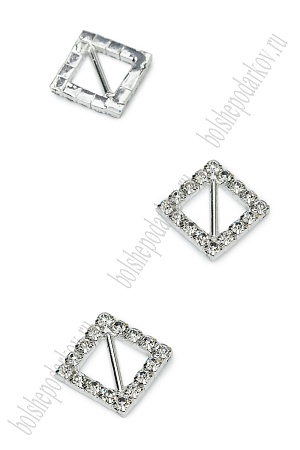 Пряжка со стразами 16 мм (5 шт) &quot;Квадрат&quot; SF-7520, №2