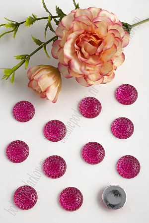 Стразы круглые 16 мм (100 шт) SF-1607, розовый