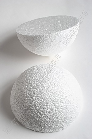 Пенопластовая полусфера шероховатая 12 см