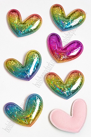 Патч голографик &quot;Сердце&quot; 4,5*5,5 см (10 шт) SF-2974, №4