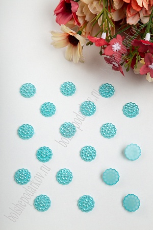 Полубусины декоративные &quot;Серединки&quot; 12 мм*400 гр (SF-427) голубой №98