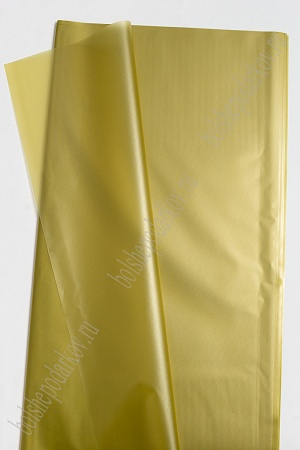 Пленка матовая для цветов 58*58 см (20 шт) SF-2354, золотисто-фисташковый №07