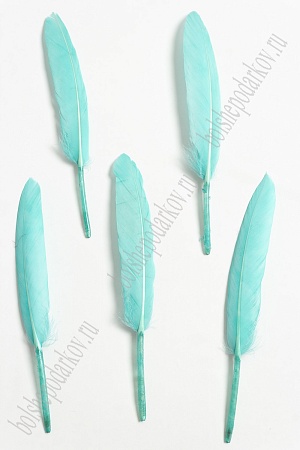 Перья декоративные (20 шт) SF-4316, светло-аквамариновый №03