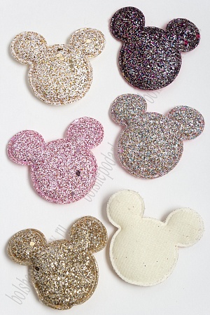 Патч 3D с блестками &quot;Мультик&quot; 6*5,2 см (30 шт) SF-3163, ассорти