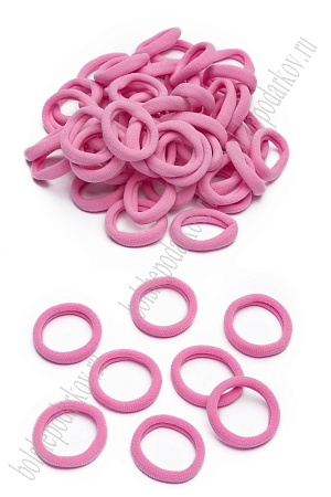 Резинки бесшовные для волос &quot;Premium&quot; 3 см (80 шт) SF-7340, розовый №8263