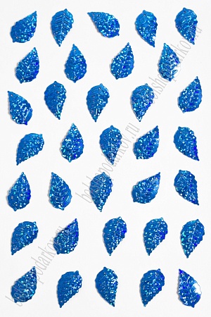 Пайетки &quot;Листик&quot; 25*14 мм*500 гр (SF-3064), синий